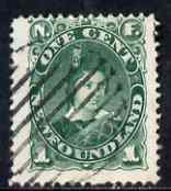 Newfoundland 1887-88 King Edward VII 1c green used SG50a