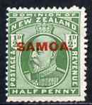 Samoa 1914-15 KE7 1/2d mounted mint SG 115