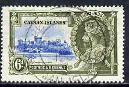 Cayman Islands 1935 KG5 Silver Jubilee 6d fine used SG 110