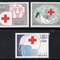 Lebanon 1988 Red Cross set of 3 unmounted mint, SG 1308-10