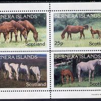 Bernera 1981 Horses perf,set of 4 values (10p to 75p) unmounted mint