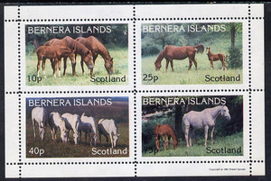 Bernera 1981 Horses perf,set of 4 values (10p to 75p) unmounted mint