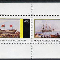 Bernera 1982 Paintings of Tall Ships (HMS Victory) perf,set of 2 values (40p & 60p) unmounted mint