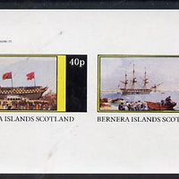 Bernera 1982 Paintings of Tall Ships (HMS Victory) imperf,set of 2 values (40p & 60p) unmounted mint