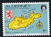 Guernsey - Alderney 1983-93 Map of Island 1p unmounted mint SG A1