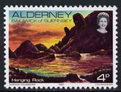 Guernsey - Alderney 1983-93 Hanging Rock 4p unmounted mint SG A2