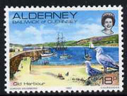 Guernsey - Alderney 1983-93 Old Harbour 18p unmounted mint SG A12