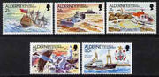 Guernsey - Alderney 1991 Automation of Casquets Lighthouse perf set of 5 unmounted mint SG A47-51