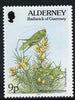 Guernsey - Alderney 1994-98 Flora & Fauna Defs 9p Grasshopper & Gorse unmounted mint SG A68