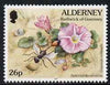 Guernsey - Alderney 1994-98 Flora & Fauna Defs 26p Wasp & Bindweed unmounted mint SG A72c