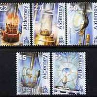 Guernsey - Alderney 2002 50th Anniversary Electrification of Les Casquets Lighthouse perf set of 5 unmounted mint SG A192-96