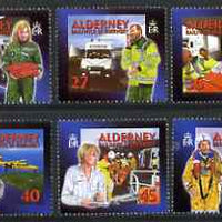 Guernsey - Alderney 2002 Community Services (2nd series) Emergency Medical Aid perf set of 6 unmounted mint SG A197-202