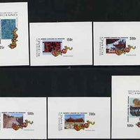 Chad 2000 Chinese New Year - Year of the Dragon set of 6 deluxe imperf sheetlets unmounted mint. Note this item is privately produced and is offered purely on its thematic appeal.