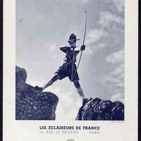 France 1939 Scout Archer postal card unused and very fine