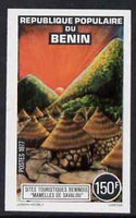 Benin 1977 Tourism 150f Hut Village imperf from limited printing, unmounted mint as SG676