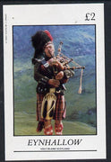 Eynhallow 1982 Scottish National Dress (Piper) imperf deluxe sheet (£2 value) unmounted mintunmounted mint