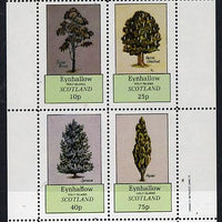 Eynhallow 1982 Trees (Silver Birch, Horse Chestnut, Spruce, Poplar) perf,set of 4 values (10p to 75p) unmounted mint