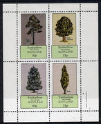 Eynhallow 1982 Trees (Silver Birch, Horse Chestnut, Spruce, Poplar) perf,set of 4 values (10p to 75p) unmounted mint