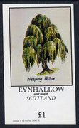 Eynhallow 1982 Trees (Weeping Willow) imperf souvenir sheet (£1 value) unmounted mint