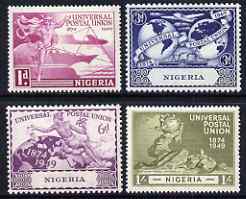 Nigeria 1949 KG6 75th Anniversary of Universal Postal Union set of 4 mounted mint, SG 64-67