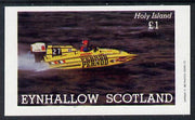 Eynhallow 1982 Speed Boat (advertising Pernod) imperf souvenir sheet (£1 value) unmounted mint