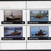 Staffa 1982 Tugs perf,set of 4 values (10p to 75p) unmounted mint