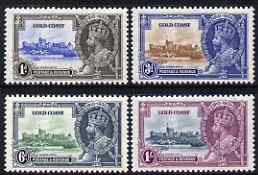 Gold Coast 1935 KG5 Silver Jubilee perf set of 4 mounted mint, SG 113-6