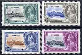 St Lucia 1935 KG5 Silver Jubilee set of 4, mounted mint SG 109-12