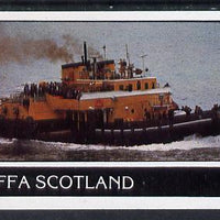 Staffa 1982 Tugs imperf souvenir sheet (£1 value) unmounted mint