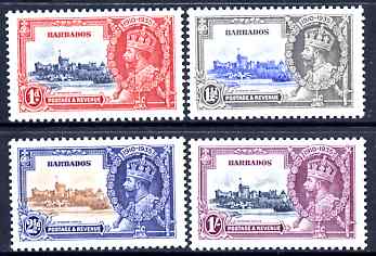 Barbados 1935 KG5 Silver Jubilee set of 4 mounted mint SG 241-4