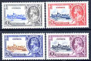 Cyprus 1935 KG5 Silver Jubilee set of 4, mounted mint SG 144-7