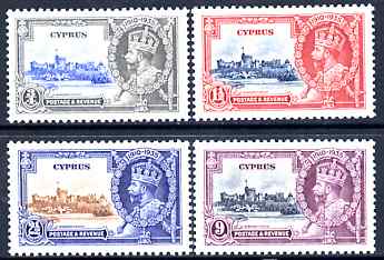 Cyprus 1935 KG5 Silver Jubilee set of 4, mounted mint SG 144-7