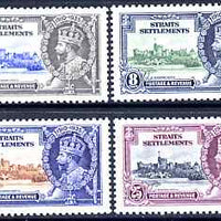 Malaya - Straits Settlements 1935 KG5 Silver Jubilee set of 4, mounted mint SG 256-9