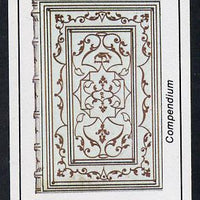 Staffa 1982 Ornate Book Covers #1 imperf souvenir sheet (£1 value) unmounted mint