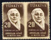 Turkey 1956 Mother’s Day horiz pair imperf between unmounted mint