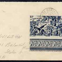 Guadeloupe 1946 (?) cover to USA bearing SG206 (Koufra)