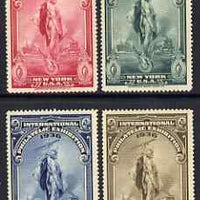 Cinderella - United States 1936 International Philatelic Exhibition set of 4 perf labels unmounted mint