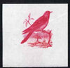 Calf of Man 1973 Birds - Cuckoo 12m imperf proof in magenta only on gummed paper, unmounted mint as Rosen CA258