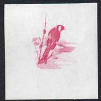 Calf of Man 1973 Birds - Goldfinch 45m imperf proof in magenta only on gummed paper, unmounted mint as Rosen CA265