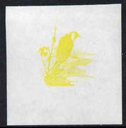 Calf of Man 1973 Birds - Goldfinch 45m imperf proof in yellow only on gummed paper, unmounted mint as Rosen CA265