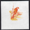 Calf of Man 1973 Birds - Goldfinch 45m imperf proof in magenta & yellow only on gummed paper, unmounted mint as Rosen CA265