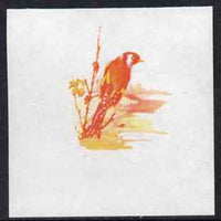 Calf of Man 1973 Birds - Goldfinch 45m imperf proof in magenta & yellow only on gummed paper, unmounted mint as Rosen CA265