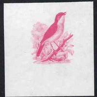 Calf of Man 1973 Birds - Nightingale 50m imperf proof in magenta only on gummed paper, unmounted mint as Rosen CA266