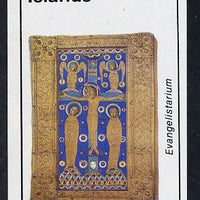 Bernera 1982 Ornate Book Covers #2 (Religious books) imperf souvenir sheet (£1 value)