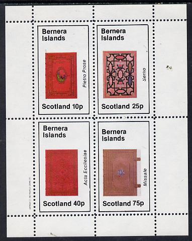 Bernera 1982 Ornate Book Covers #3 perf set of 4 (10p to 75p)