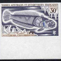 French Southern & Antarctic Territories 1971 Blue-gilled rockcod 30f IMPERF single unmounted mint, as SG 66