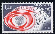 Monaco 1982 Philexfrance International Stamp Exhibition unmounted mint, SG 1572