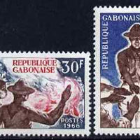 Gabon 1966 Scouting set of 2 unmounted mint, SG 270-71