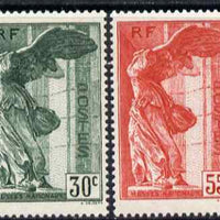 France 1937 National Museum set of 2, mounted mint, SG 586-7