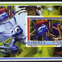 Liberia 2005 Bugs life perf m/sheet #3 unmounted mint